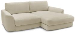 Bobochic Paris Bézs buklé sarokkanapé (jobb oldali-heverő résszel) Leonore - Bobochic Paris