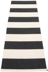 Pappelina Fekete-fehér kültéri-beltéri futószőnyeg 70x225 cm Bob Black Vanilla - Pappelina