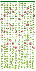 Maximex Piros-zöld függöny ajtóra 90x190 cm Roses - Maximex