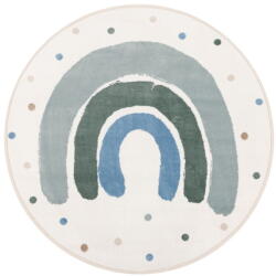 FD Zöld-elefántcsont színű gyerek szőnyeg ø120 cm Joyful Mint - FD