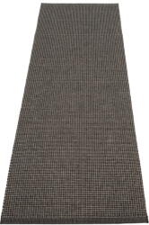 Pappelina Antracitszürke kültéri-beltéri futószőnyeg 70x240 cm Emm Black Linen - Pappelina