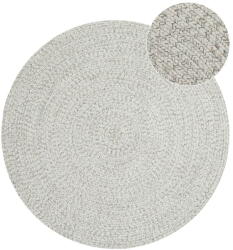 Hanse Home Fehér-bézs kerek kültéri szőnyeg ø 200 cm - NORTHRUGS