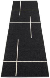 Pappelina Fekete kültéri-beltéri futószőnyeg 70x270 cm Fred Black - Pappelina