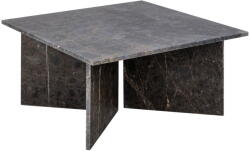 Actona Fekete márvány dohányzóasztal 90x90 cm Vega - Actona