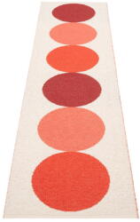 Pappelina Piros-krémszínű kültéri-beltéri futószőnyeg 70x280 cm Otto Berry - Pappelina