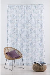 Mendola Fabrics Fehér-kék átlátszó függöny 300x260 cm Elsa - Mendola Fabrics