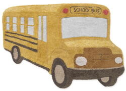 Lorena Canals Okkersárga mosható-kézi szövésű pamut gyerek szőnyeg 90x130 cm School Bus - Lorena Canals