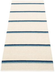 Pappelina Kék-krémszínű kültéri-beltéri futószőnyeg 70x180 cm Olle Blue Vanilla - Pappelina