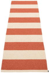 Pappelina Téglavörös-krémszínű kültéri-beltéri futószőnyeg 70x225 cm Bob Brick - Pappelina