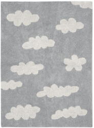 Lorena Canals Szürke mosható kézi szövésű pamutkeverék gyerek szőnyeg 120x160 cm Clouds Grey - Lorena Canals