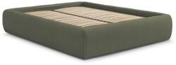 Bobochic Sötétzöld kárpitozott ágyneműtartós franciaágy ágyráccsal, ágytámla nélkül 180x200 cm Inera - Bobochic Paris - bonami - 557 990 Ft