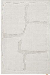 Agnella Világosszürke gyapjú szőnyeg 133x190 cm Morphic Organica - Agnella