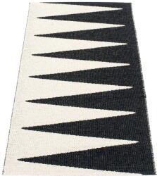 Pappelina Fekete-fehér kültéri-beltéri futószőnyeg 70x150 cm Vivi Black - Pappelina