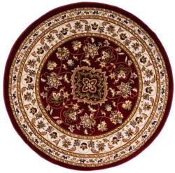 Flair Rugs Piros kerek szőnyeg 133x133 cm Sherbone - Flair Rugs