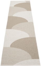 Pappelina Bézs kültéri-beltéri futószőnyeg 70x270 cm Hill Dark Linen - Pappelina