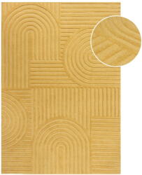 Flair Rugs Zen Garden sárga gyapjú szőnyeg, 120 x 170 cm - Flair Rugs