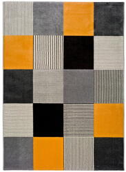 Universal Gladys Lento narancssárga-szürke szőnyeg, 80 x 150 cm - Universal