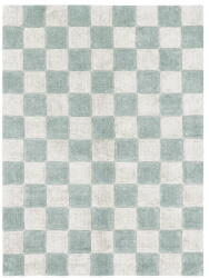 Lorena Canals Világoskék-krémszínű mosható kézi szövésű pamut szőnyeg 120x160 cm Kitchen Tiles Blue Sage - Lorena Canals