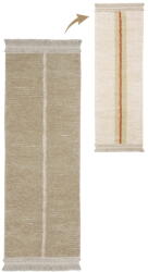 Lorena Canals Bézs pamut futószőnyeg 80x230 cm Duetto Sage - Lorena Canals