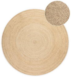 Hanse Home Elefántcsont színű kétoldalas juta kerek szőnyeg ø 200 cm Braided - Hanse Home