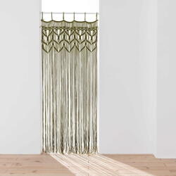 douceur d'intérieur Khaki függöny ajtóra 90x200 cm Macarena - douceur d'intérieur