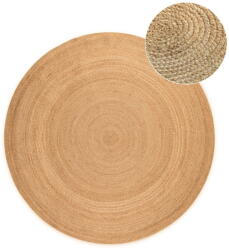 Hanse Home Natúr színű kétoldalas juta kerek szőnyeg ø 100 cm Braided - Hanse Home