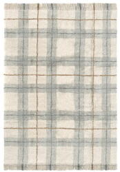 Lorena Canals Krémszínű-zsályaszínű mosható-kézi szövésű pamut szőnyeg 90x120 cm Tartan Blue Sage - Lorena Canals