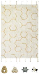 Lorena Canals Krémszínű pamut gyerek játszószőnyeg 90x130 cm Pollination - Lorena Canals