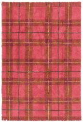 Lorena Canals Piros mosható-kézi szövésű pamut szőnyeg 90x120 cm Tartan Vintage Red - Lorena Canals