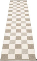 Pappelina Bézs-krémszínű kültéri-beltéri futószőnyeg 70x300 cm Pix Dark Linen - Pappelina