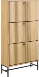 Actona Natúr színű billenő ajtós cipőtartó tölgyfa dekorral 72x140x25 cm Albany - Actona