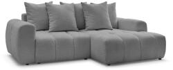Bobochic Paris Szürke buklé kinyitható-tárolóhelyes sarokkanapé (jobb oldali-heverő résszel) Roxelane - Bobochic Paris
