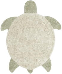 Lorena Canals Bézs mosható kézi szövésű pamut gyerek szőnyeg 110x130 cm Sea Turtle - Lorena Canals