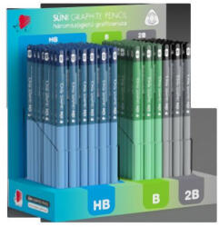 ICO Grafitceruza Háromszögletű HB 184 Darab/Display Dark Pastel (I9130047005)