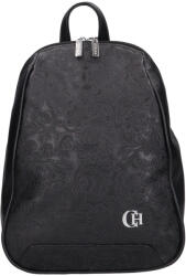 CHIARA rostbőr táska E 6028-G fekete virág