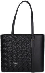 Karen rostbőr táska 1733 fekete fonott új