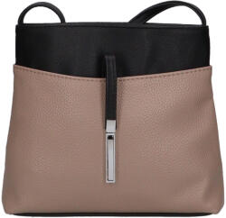 Karen D 099 fekete drapp rostbőr női táska