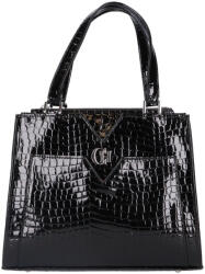 CHIARA M 8029 fekete lakk rostbőr női kézitáska