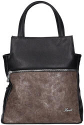 Karen 9549 fekete barna rostbőr női hátizsák