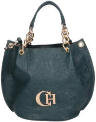 CHIARA rostbőr táska K 772 bis zöld virág