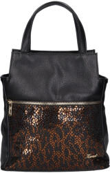 Karen 9549 fekete rostbőr női hátizsák