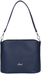 Karen S 087 kék rostbőr női válltáska