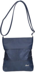 Karen N 099 kék rostbőr női válltáska