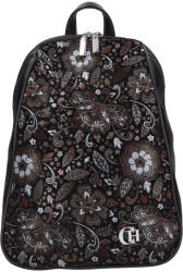 CHIARA rostbőr hátizsák E 6028-G fekete barna virág