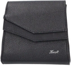 Karen 9517 fekete virágos rostbőr női alkalmi táska