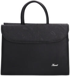 Karen rostbőr táska 284 fekete virág matt