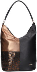 Karen rostbőr táska 9548 fekete arany