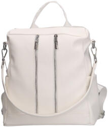 CHIARA L 312 fehér rostbőr hátizsák és válltáska