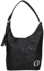 CHIARA rostbőr táska L 354 fekete virág