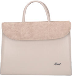 Karen 284 bézs virág rostbőr női aktatáska